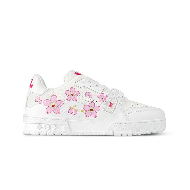 Louis Vuitton x Takashi Murakami LV Trainer Sneaker Cherry Blossom White (Women's) 1AGZEJ - 1