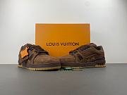 Louis Vuitton trainer sneaker 1AH635 - Brown color - 5