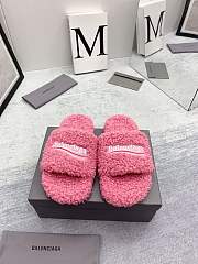 Balenciaga Furry Slide Pink (Women's) 654261WBDZ05096 - 6