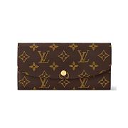 Louis Vuitton Emilie Monogram Emilie Wallet Brown M60697 19cm - 1