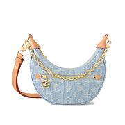 Louis Vuitton Loop Sky Blue Denim 23x13x6cm - 1