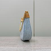 Louis Vuitton Loop Sky Blue Denim 23x13x6cm - 5