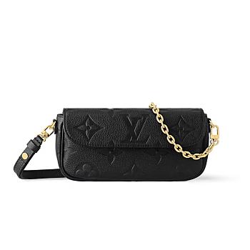 Louis Vuitton Wallet On Chain Ivy Black 23.5*12*4.3cm