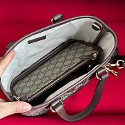 Gucci Ophidia small tote bag in Beige and ebony GG Supreme 22x18x10cm - 3