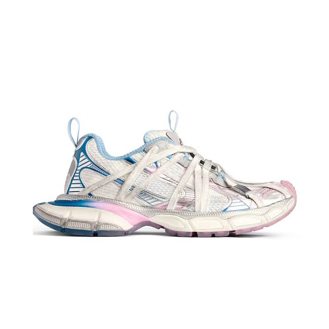 Balenciaga 3xl Extreme Laces B Sneaker in White/grey/blue/pink 825601 W3XCH 9145 - 1