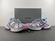Balenciaga 3xl Extreme Laces B Sneaker in White/grey/blue/pink 825601 W3XCH 9145 - 5