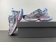 Balenciaga 3xl Extreme Laces B Sneaker in White/grey/blue/pink 825601 W3XCH 9145 - 6