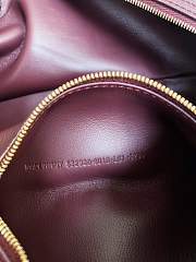 Balenciaga Women's Carrie Bowling Bag in Dark Burgundy 30.9*11.9*11.9cm - 6