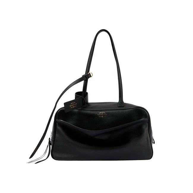 Balenciaga Women's Carrie Bowling Bag in Black 35.8*18.7*16.5cm - 1