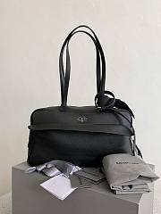 Balenciaga Women's Carrie Bowling Bag in Black 35.8*18.7*16.5cm - 5