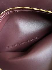 Balenciaga Women's Carrie Bowling Bag in Dark Burgundy 35.8*18.7*16.5cm - 3