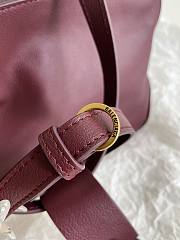 Balenciaga Women's Carrie Bowling Bag in Dark Burgundy 35.8*18.7*16.5cm - 6
