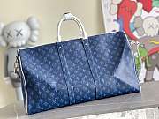 Louis Vuitton LKeepall bandouliere 55 Monogram Blue 55*31*26cm - 2