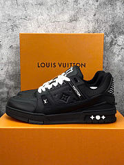 Louis Vuitton Trainer Black Embossed Monogram 1AAREY - 4