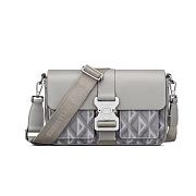 Dior Hit The Road Shoulder Bag Diamond CD Grey 24.5cm - 1