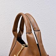Gucci Softbit medium top handle bag - Brown grainy leather 27.5x21x16cm - 3