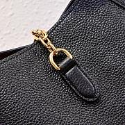 Gucci Softbit medium top handle bag - Black grainy leather 27.5x21x16cm - 2