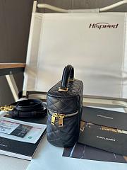 Saint Laurent Gaby Lambskin Vanity Bag Black 18*11*6.5cm - 6