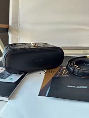Saint Laurent Gaby Lambskin Vanity Bag Black 18*11*6.5cm - 4