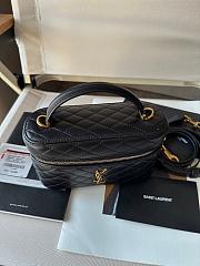 Saint Laurent Gaby Lambskin Vanity Bag Black 18*11*6.5cm - 3