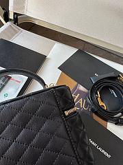 Saint Laurent Gaby Lambskin Vanity Bag Black 18*11*6.5cm - 2