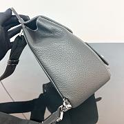 Dior Saddle Detail Backpack Grained Calfskin Small Black 19*27.5*11.5cm - 4