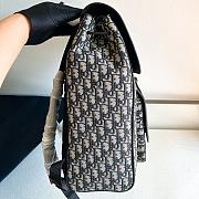 Dior Saddle Backpack Beige Black 1ADBA161YKS-H27E 41.5*28.5*15cm - 6