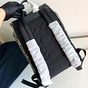 Dior Saddle Backpack Beige Black 1ADBA161YKS-H27E 41.5*28.5*15cm - 4