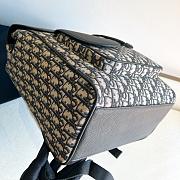 Dior Saddle Backpack Beige Black 1ADBA161YKS-H27E 41.5*28.5*15cm - 3