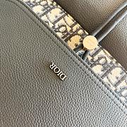 Dior Saddle Backpack Beige Black 1ADBA161YKS-H27E 41.5*28.5*15cm - 2