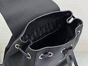 Dior Saddle Backpack Grained Calfskin Black 28x38x18cm - 4