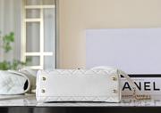 Chanel White Caviar Mini Coco Top Handle Bag Leather 22.5x16x9cm - 6