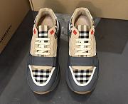 Burberry Vintage Check Suede Leather Grey Beige 80310981 - 6