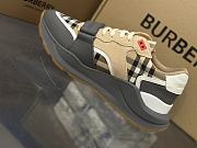 Burberry Vintage Check Suede Leather Grey Beige 80310981 - 4