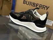 Burberry Embossed Mesh Sneakers Black Men's 80654351 - 5