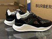 Burberry Embossed Mesh Sneakers Black Men's 80654351 - 3