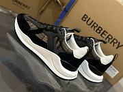 Burberry Embossed Mesh Sneakers Black Men's 80654351 - 4