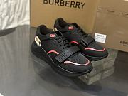 Burberry Check Suede Leather Sneakers Vintage Check-print Black Men's 8034127 - 5