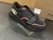 Burberry Check Suede Leather Sneakers Vintage Check-print Black Men's 8034127 - 4