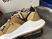 Burberry Check Leather and Suede Sneaker Archive Beige 80708511 - 3