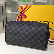 Louis Vuitton Dopp Kit Toilet Pouch Damier Graphite Canvas 28x15x16.5cm - 4
