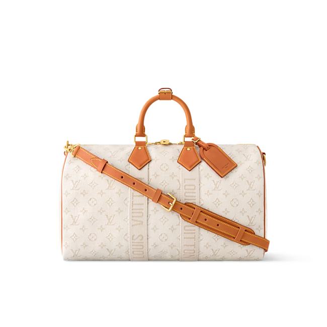 Louis Vuitton Keepall Bandoulière 45 Off-White 45x27x20cm - 1