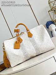 Louis Vuitton Keepall Bandoulière 45 Off-White 45x27x20cm - 6