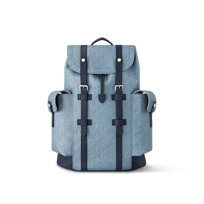 Louis Vuitton Christopher MM Blue 38x44x12.5cm - 1