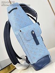 Louis Vuitton Christopher MM Blue 38x44x12.5cm - 4