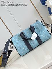 Louis Vuitton Keepall Bandoulière 25 Blue color 25x15x11cm - 6