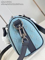 Louis Vuitton Keepall Bandoulière 25 Blue color 25x15x11cm - 3