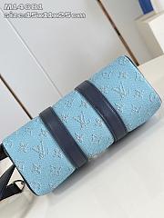 Louis Vuitton Keepall Bandoulière 25 Blue color 25x15x11cm - 2