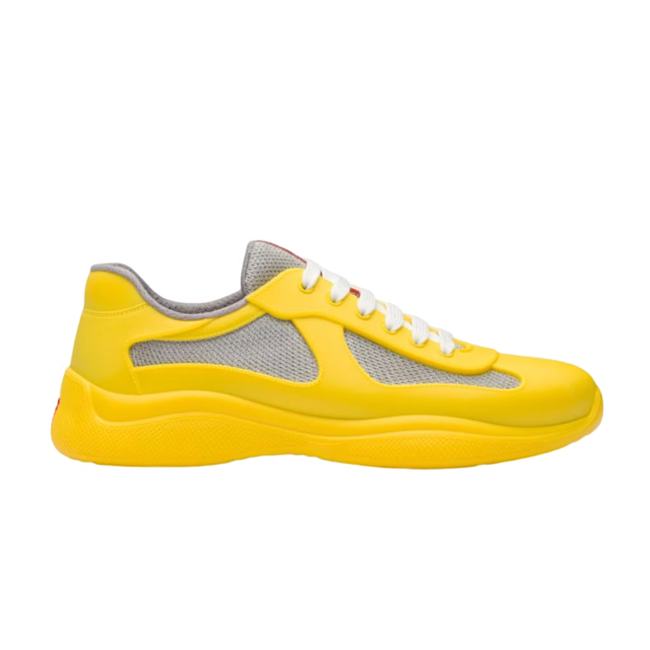 Prada Rubber Logo Lace-Up Low-Top Sneaker 'Yellow' 4E6500_3LLJ_F0377_F_025 - 1