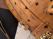 MCM Stark Backpack Visetos Side Studs Medium Cognac 33*41*15cm - 6